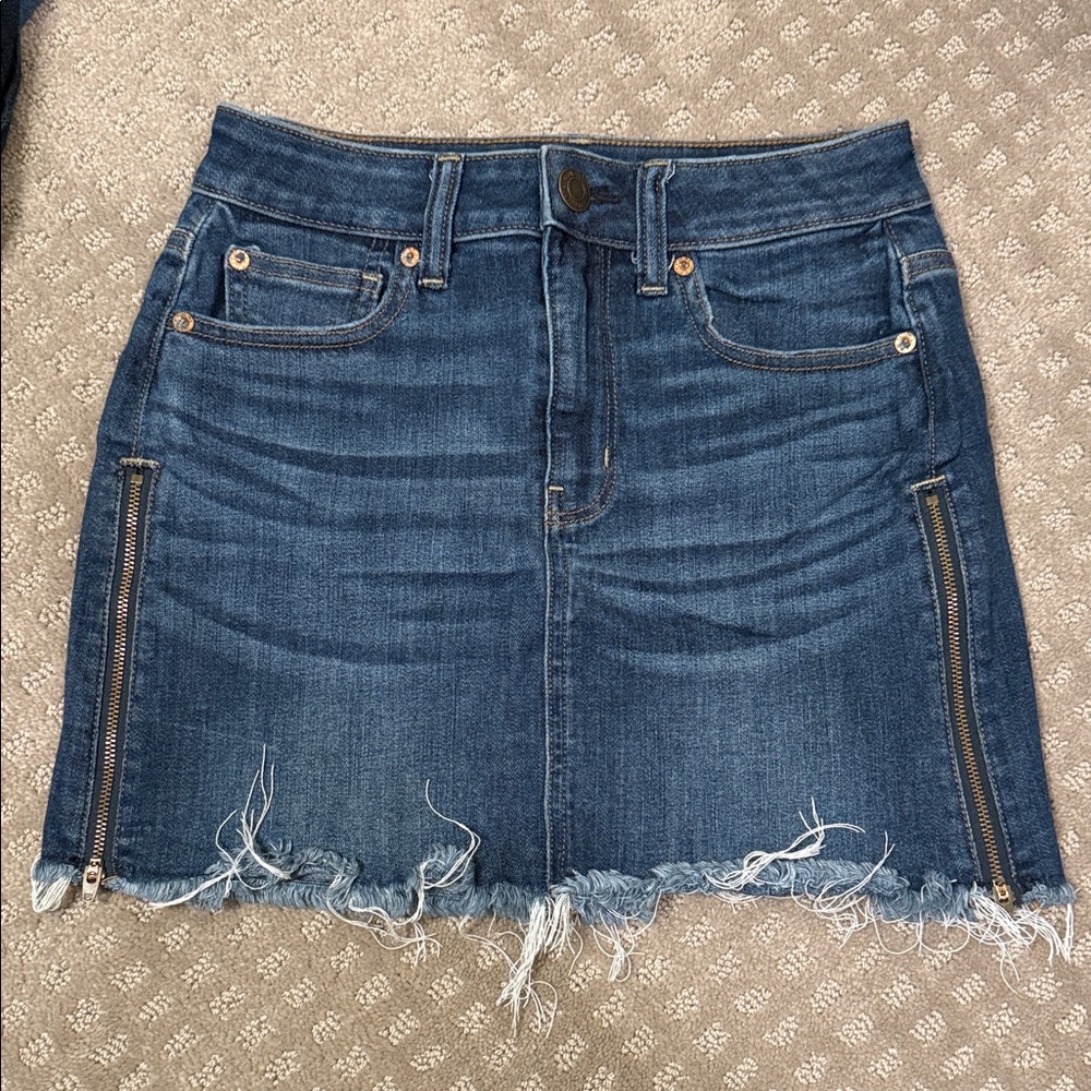 American Eagle Outfitters Blue Denim Mini Skirt